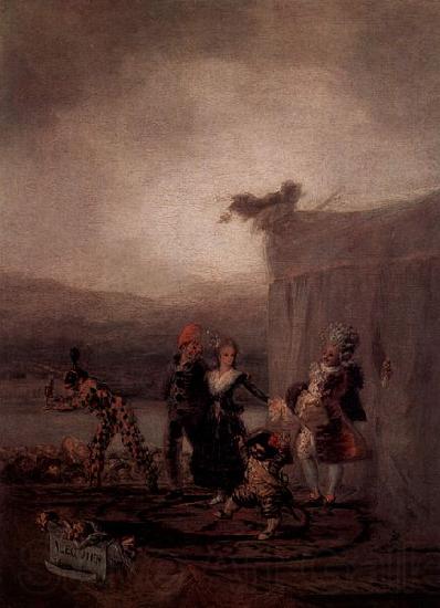 Francisco de Goya Wanderkomodianten Norge oil painting art